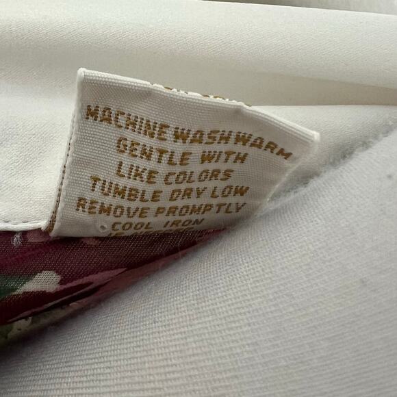 VTG Victoria's Secret Robe OS Gold Label Floral Satin Jacquard Belted Cottage - Picture 8 of 9